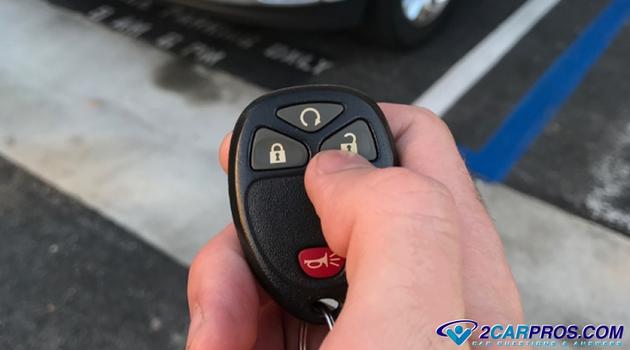 key fob unlock button