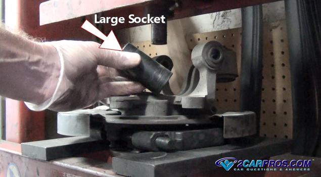 large socket to press out hub