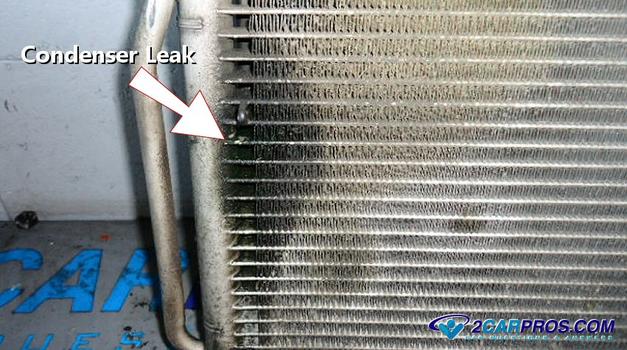 leaking ac condenser