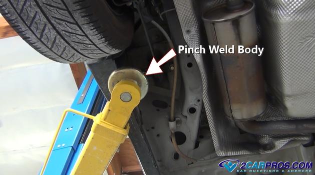 lift on pinch weld body