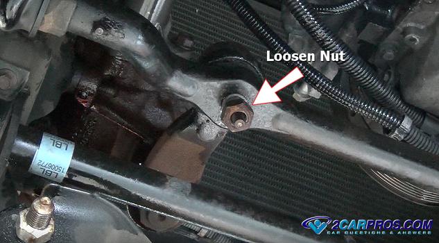 loosen cetner link nut