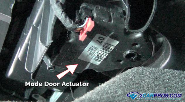 mode door actuator