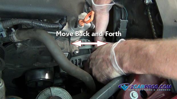 move alternator back forth