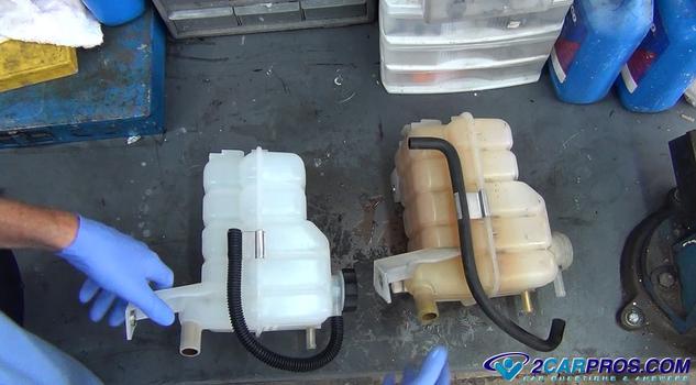 new automotive engine coolant reservoir