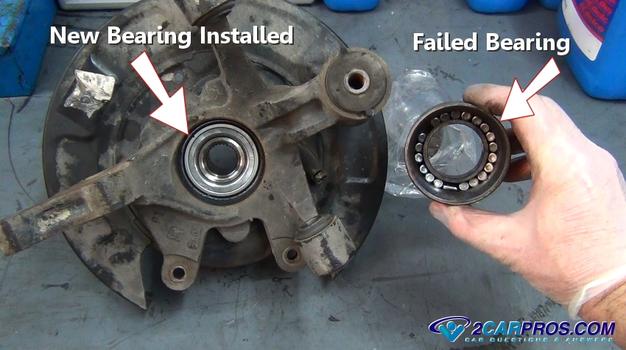 new rear axle bearing installed