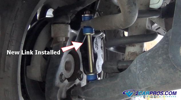 new sway bar link installed