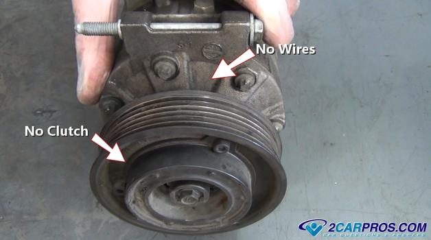 no clutch air conditioner compressor