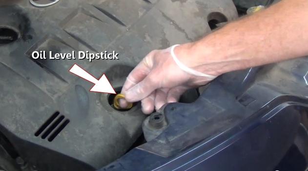 oil level dipstick