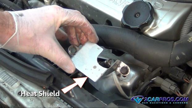 oxygen sesnor heat shield removal