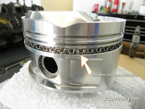 piston oil ring seperator