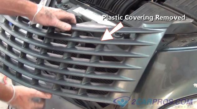 plastic cover removed