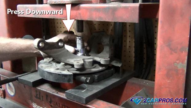 press rear axle bearing out