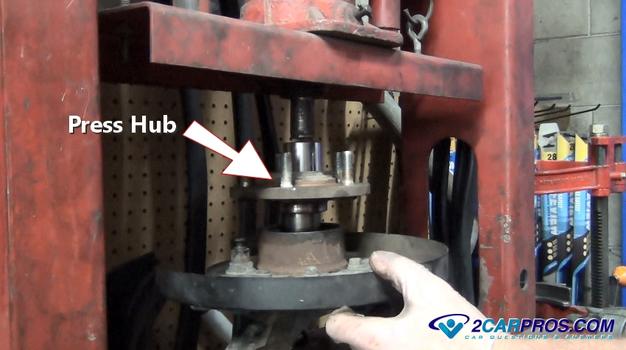 press wheel hub bearing