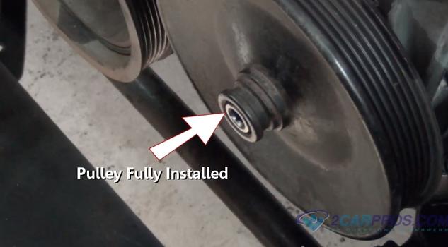 pulley fully installed