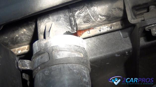 automotive cooling system radiator clamp hose leak
