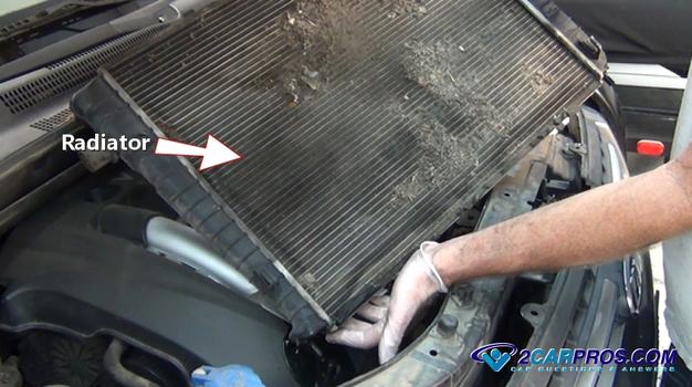 automotive radiator removal