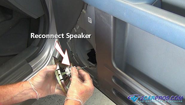 reconnect speaker wiring