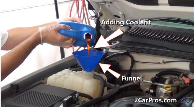 refilling coolant