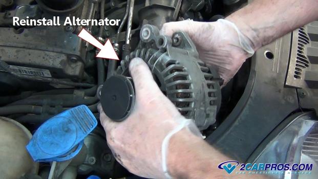 reinstall alternator