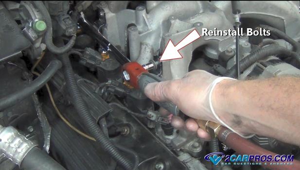 reinstall rail mounting bolts