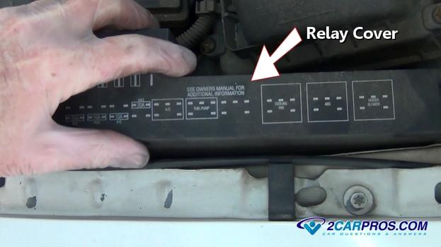 reinstall relay cover