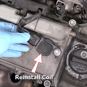 reinstall spark plug coil