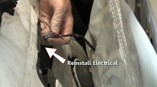 reinstall window switch connector