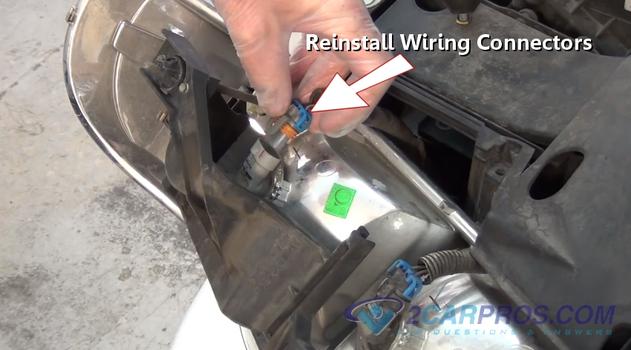 reinstall wiring connectors