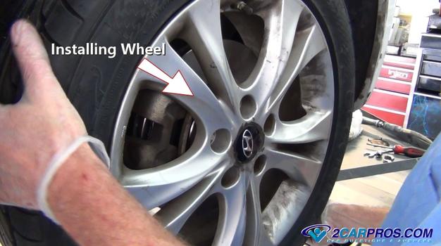 reinstalling wheel