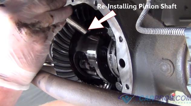reinstalling pinion shaft