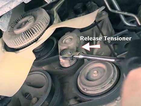 release belt tensioner