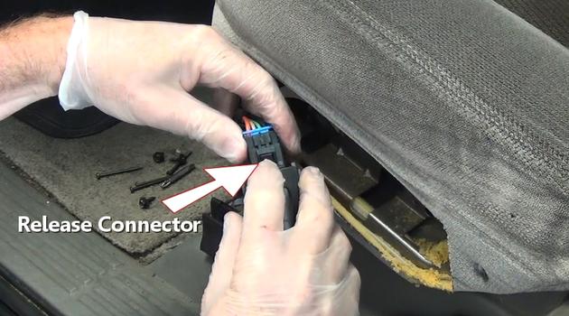 release seat switch electrical connector