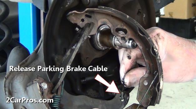 release parking brake cable
