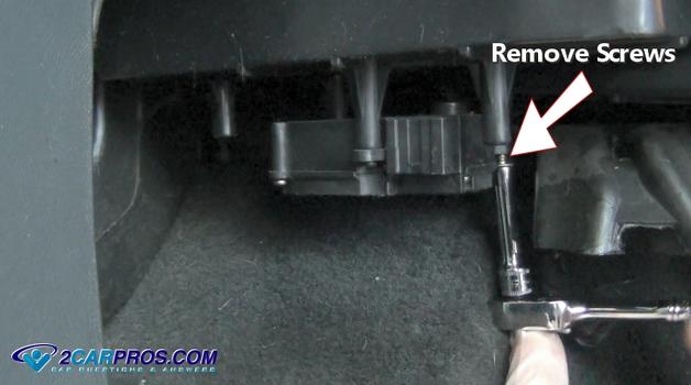 remove actuator screws