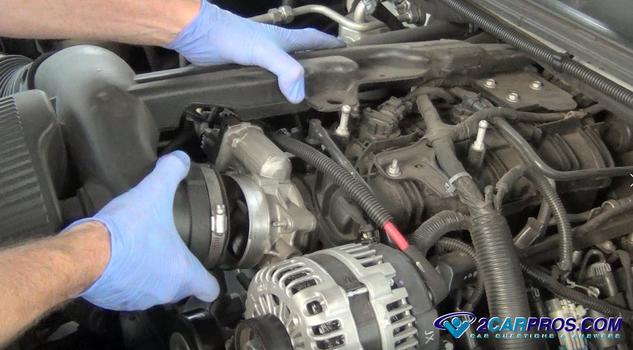 remove air intake tube