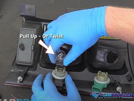 remove brake light bulb