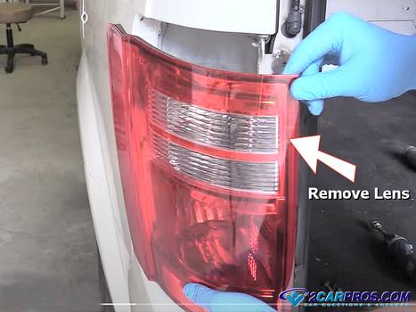 remove brake light lens
