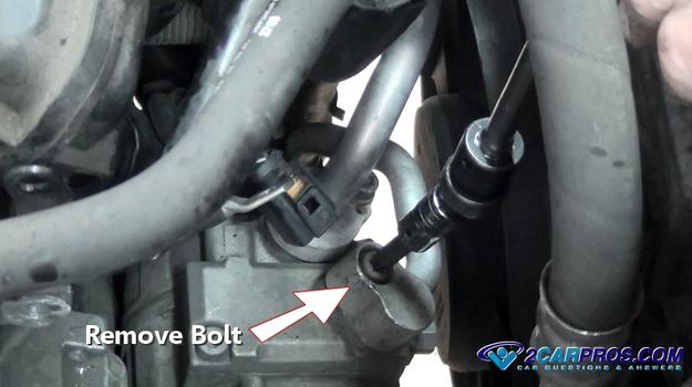 remove compressor hose high side