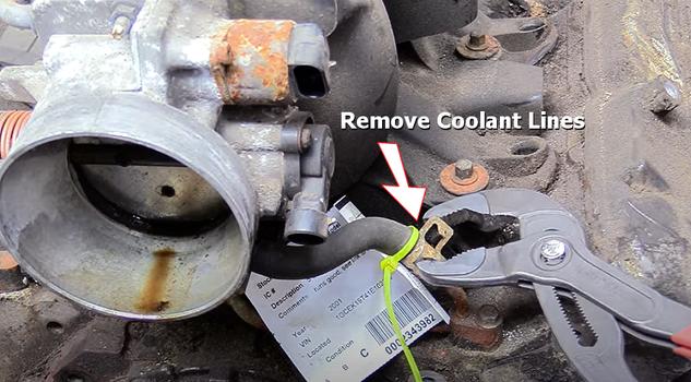 remove coolant lines