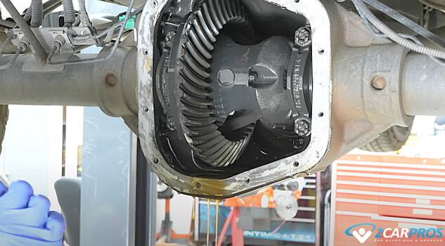 remove cover drain differential gear oil