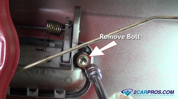 remove door handle bolt