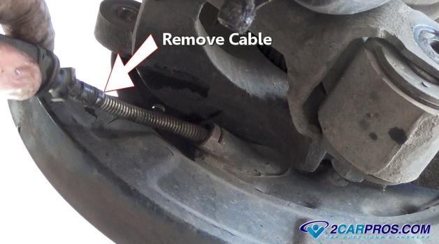 remove parking brake cable