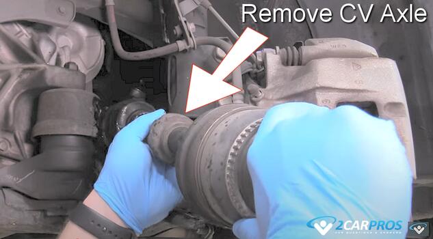 remove old cv drive axle