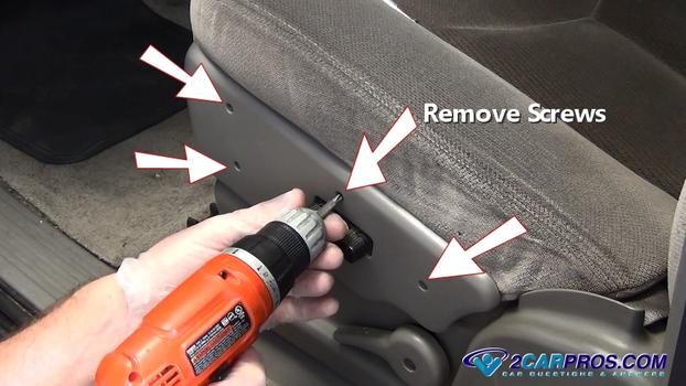 remove seat switch plastic cover