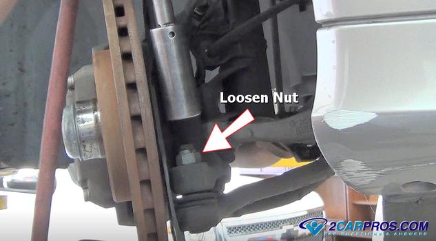remove tie rod nut