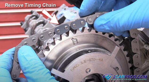 remove timing chain
