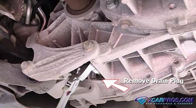 remove transmission drain plug