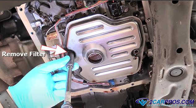 remove transmission fliter