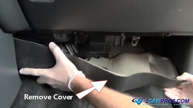 remove under dash cover
