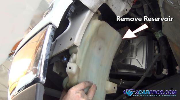 remove washer reservoir